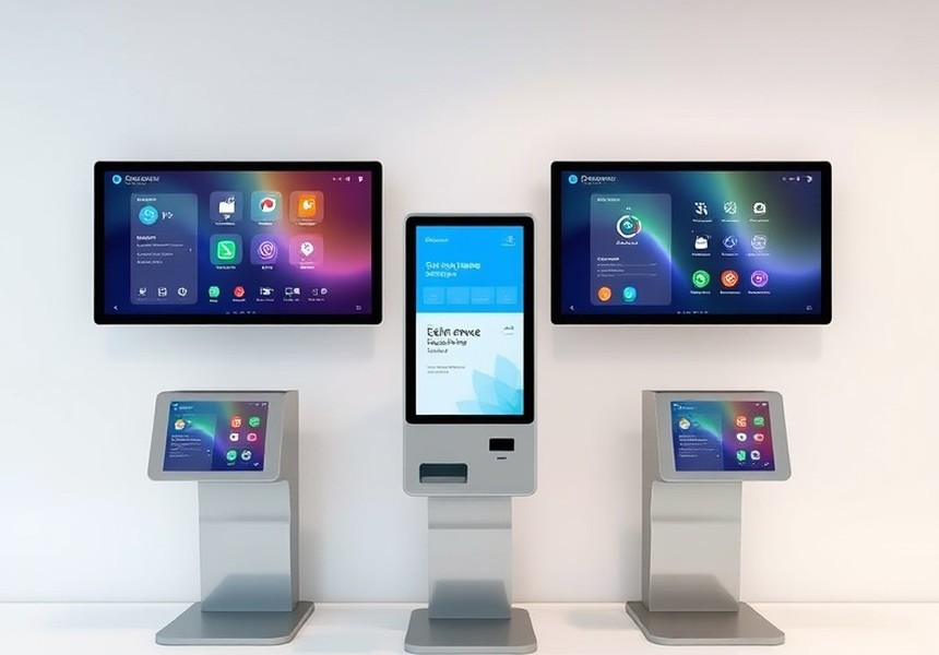 Pantalla de diagnóstico remoto de un terminal de autoservicio